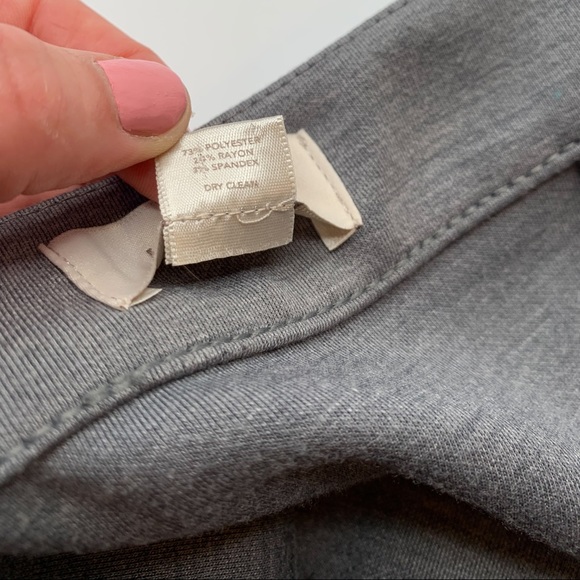 Ann Taylor LOFT Colorblock Gray Pencil Skirt Sz 4 - Picture 6 of 6